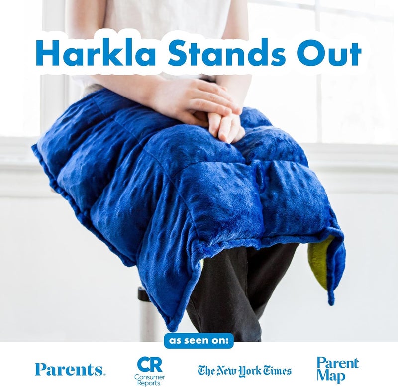 Harkla Weighted Lap Pad for Kids (Deep Blue) - Image 4